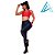 Conjunto Use Aptitude Attack Top Wonder Cruzado Frente Vermelho Calça Trilobal Toda Azul Marinho - Imagem 1