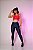 Conjunto Use Aptitude Attack Top Wonder Zíper Vermelho Calça Trilobal Toda Azul Marinho - Imagem 2