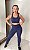 Conjunto Use Aptitude Limited Up Top liso Cruzadas Costas Azul Marinho - Imagem 3