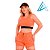 Conjunto Use Aptitude Choices Fluity Top Com Fenda Short Duplo Laranja - Imagem 1