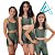 Conjunto Use Aptitude Teen Top Alcinha Wonder Short Verde Militar - Imagem 1
