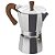 Cafeteira italiana de alumínio cabo cor bambu - Imagem 1