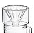 Jogo Passador De Café e Jarra Vidro Mimo Style Boro 500ml - Imagem 2