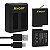 Kit Carregador Duplo com Duas Baterias para GoPro HERO5 6 7 Black - Imagem 6
