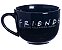 Caneca Friends De Sopa Logo Porcelana Preta 500ml Oficial Wb - Imagem 3