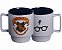 Caneca Tina Brasão Hogwarts Harry Potter Grifinória Bruxo - Imagem 2