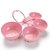Colheres Medidoras Redondas Rosa - Imagem 1