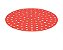 Tapete  de Silicone Redondo Vermelho Para Airfryer 22,5  cm - Imagem 2