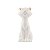 Escultura Gato Cerâmica Branco Fosco - Imagem 1