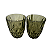 Kit 2 copos Diamond Verde - Imagem 1