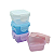Mini Pote de Plástico Quadrado com Tampa - 4 Peças 60ml - Imagem 1