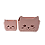 Conjunto Porta treco Gatinho Rosa - Imagem 1