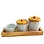 Kit Higiene Granilite Rosa com Bandeja Pinus - Imagem 1