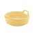 Travessa Porcelana Redonda com Alça Amarelo Matt 22 cm - Bon Gourmet - Imagem 1