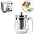 Chaleira de Vidro Com Infusor de Inox 300 ml - Imagem 1