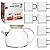 Kit Chaleira de Vidro Stanford com Tampa de Bambu e Coador no Bico 1000 ml e Xícaras - Imagem 1