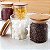Kit 6 Potes de Vidros Hermético com Tampa de Bambu Redondo - 200 Ml - Imagem 3