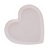 Prato de Coração de Cerâmica para Sobremesa Branco 21,5 cm - Imagem 2