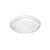 Prato de Vidro para Sobremesa com Borda de Bolinha Pearl Transparente 20 cm - Imagem 1