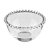 Bowl de Vidro com Borda de Bolinha Pearl Transparente Alto 14 cm - Imagem 3