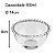 Bowl de Vidro com Borda de Bolinha Pearl Transparente Alto 14 cm - Imagem 3