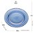 Prato de Vidro para Sobremesa com Borda de Bolinha Pearl Azul 20 cm - Imagem 2