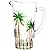 Jarra Cristal Palm Tree Hand Paint- Rojemac - Imagem 1