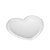 Prato de Coração de Vidro para Jantar com Borda de Bolinha Pearl Transparente 25 cm - Imagem 4
