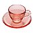 Xícara de Cristal de Chumbo Para Café Com Pires Bolinhas Pearl Rosa - 80 ml - Imagem 3