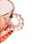 Xícara de Cristal de Chumbo Para Chá Com Prato de Coração Bolinhas Pearl Rosa - 180 ml - Imagem 4