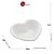 Saladeira de Coração de Porcelana Beads com Borda de Bolinhas Branca 18 cm - Imagem 2