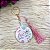 10 Bottons Chaveiro Espelho Personalizados com Tassel e Miçangas - Imagem 1