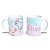 Caneca Porcelana 325ml Personalizada Balão de Ar Menina - Imagem 3