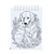Livro de Colorir Cachorros, Capa Dura, A5, 50 desenhos, 120g, Acetato - Imagem 5