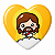 Kit com 4 Botton Alfinete Redondo ou Coração Jesus Cute Fofo - Imagem 10