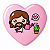 Kit com 4 Botton Alfinete Redondo ou Coração Jesus Cute Fofo - Imagem 8