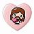 Kit com 4 Botton Alfinete Redondo ou Coração Jesus Cute Fofo - Imagem 6