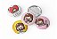 Kit com 4 Botton Alfinete Redondo ou Coração Jesus Cute Fofo - Imagem 1