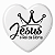 Kit com 4 Botton Alfinete Redondo ou Coração Jesus Fé Rei da Glória - Imagem 7