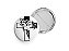 Kit com 4 Botton Alfinete Redondo ou Coração Jesus Fé Rei da Glória - Imagem 10