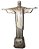 Imagem Cristo Redentor Em Resina 33,5cm Prata - Imagem 1