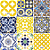 Kit de Azulejos Decorados 3 - 9 Peças - Modelos 81D / 176 / 191 / 179 / 69B / 151 / 058 / 041 / 90D - Imagem 1