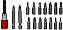 Jogo De Bits Phillips, Fenda E Adaptador Com 18 Peças Mtx - 113839 - Imagem 3