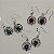 Brincos em Prata 925 com Pedras Naturais - Imagem 1