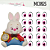 Olhos Adesivos Resinados MC0823 - Olho Rosa - Imagem 1