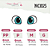 Olhos Adesivos Resinados - MC1023 - Olhos Azuis de Dragão - Imagem 3