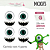 Adesivos Resinados - MC1073 - Olho e Boca Monstrinho Verde - Imagem 3
