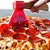 Cortador De Pizza Machadinha Aço Inox Bambu Vermelha 20,5cm - Imagem 2