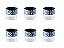 Organizador Plug Decora P 140 ml 6 Unidades az - Imagem 1