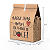 SACO DE PAPEL KRAFT SOS PEQUENO PARA DOCES, BOLOS, COOKIES, MUFFINS C/ 100 UND - 28x18x09 - Imagem 3